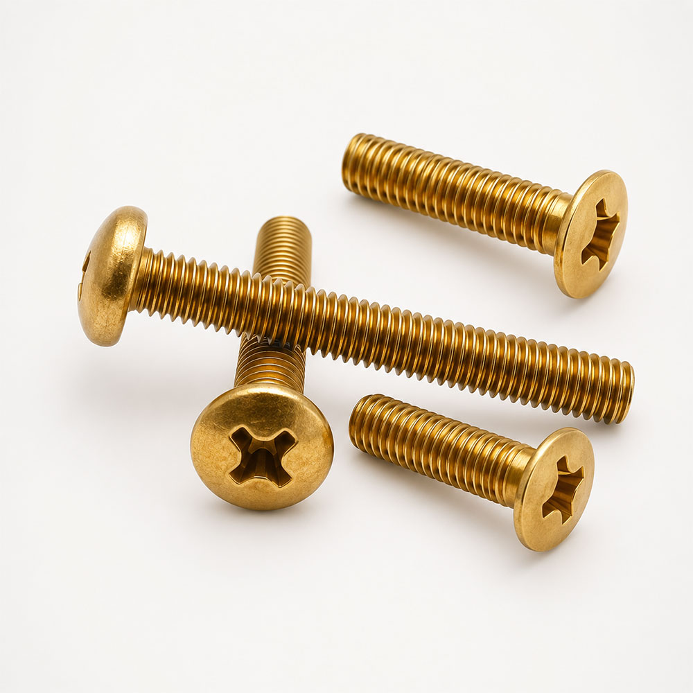 Corrosion Resistant Brass Cross Recessed Oval Head Machine Screw