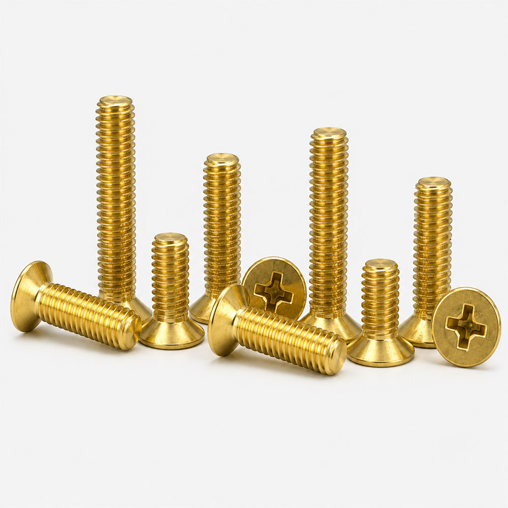DIC Fasteners Brass Flat Head Machine Screw Manufacturer