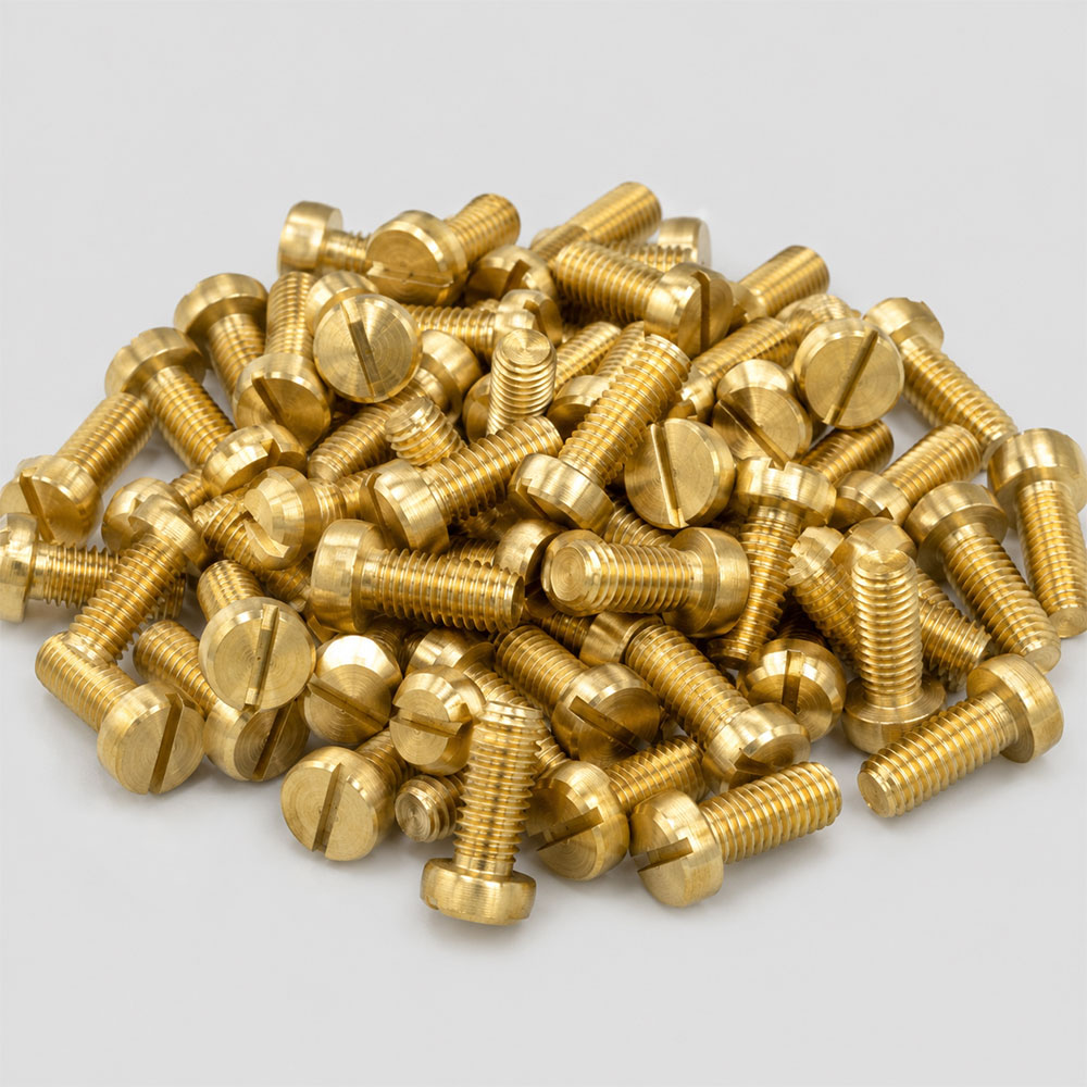 Industrial Grade Brass Slotted Cheese Head Screw