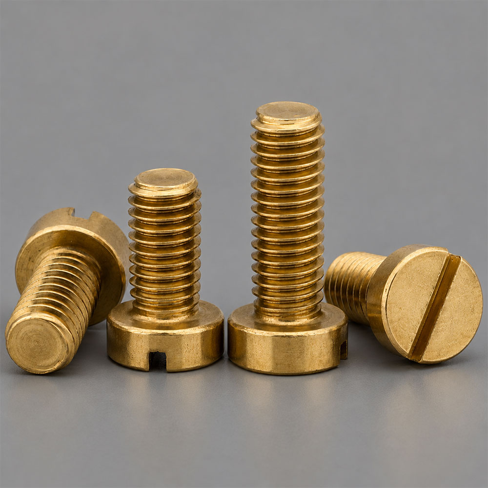 Export Quality Brass Slotted Cheese Head Screw