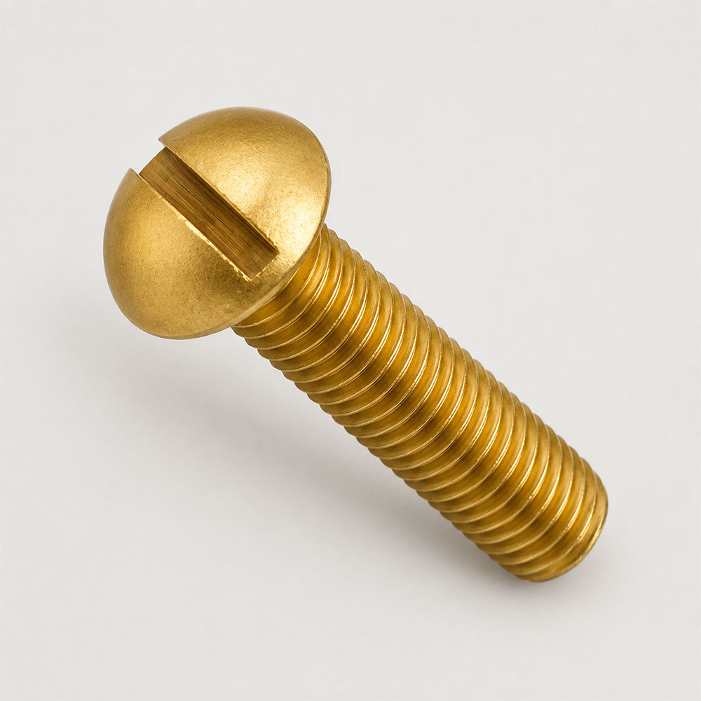 DIC Fasteners Brass Slotted Oval Head Machine Screw Manufacturer