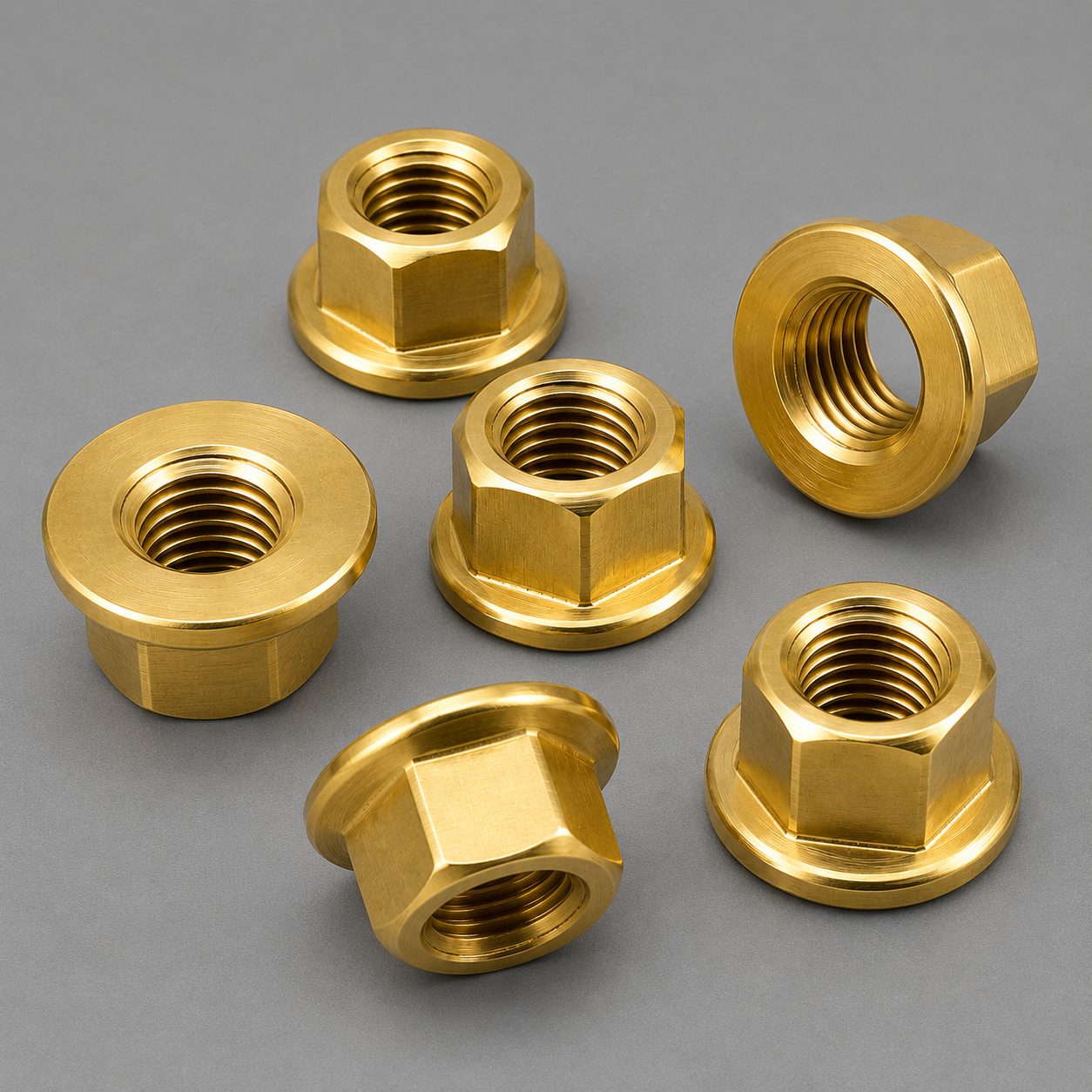Precision Brass Flange Nuts for Industrial Applications