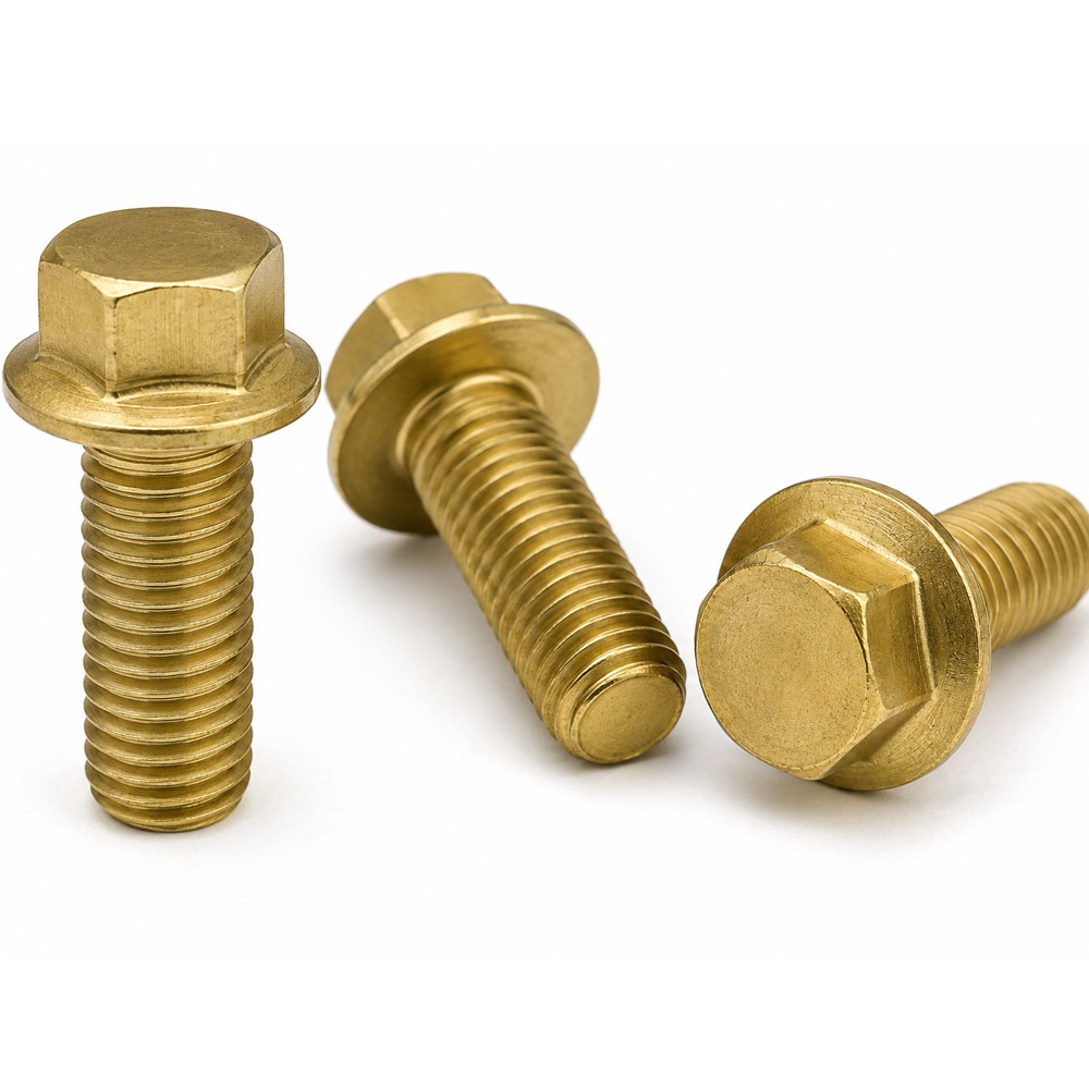 Custom made brass flange bolt supplier