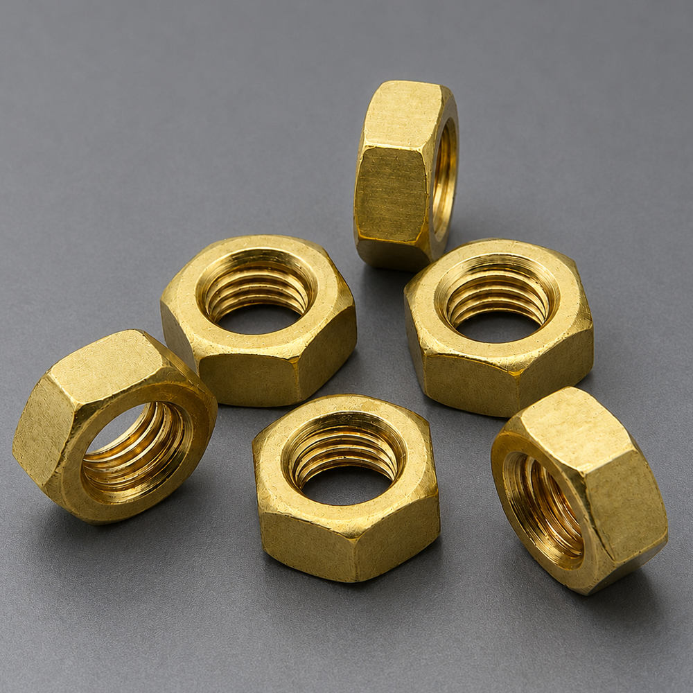 Precision Brass Hex Nuts for Industrial Applications