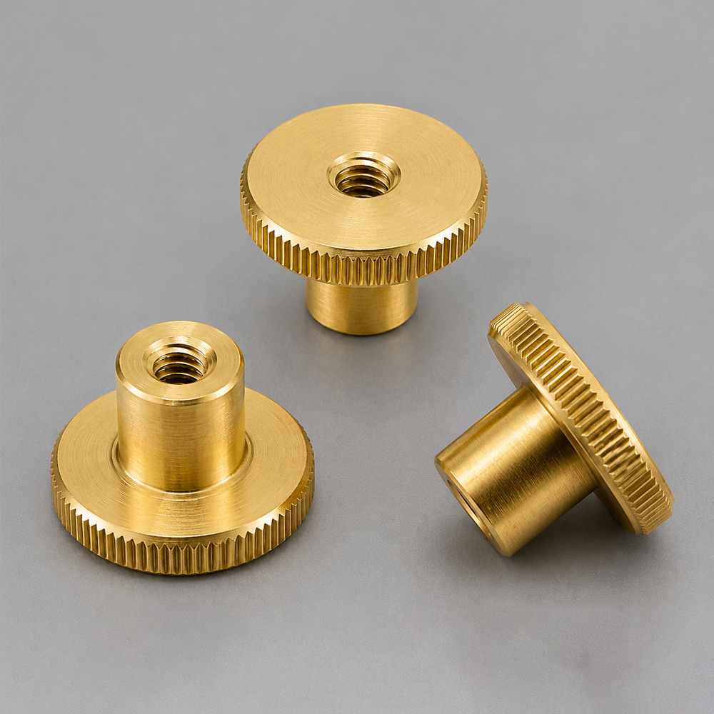 Precision Brass Knurled Nuts for Industrial Applications