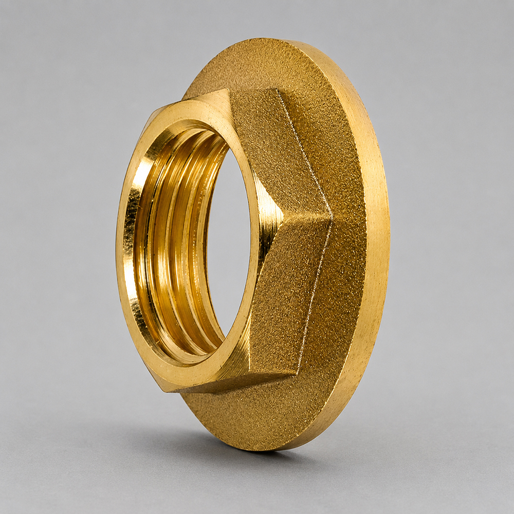 Brass Lock Nuts with Precision Threading