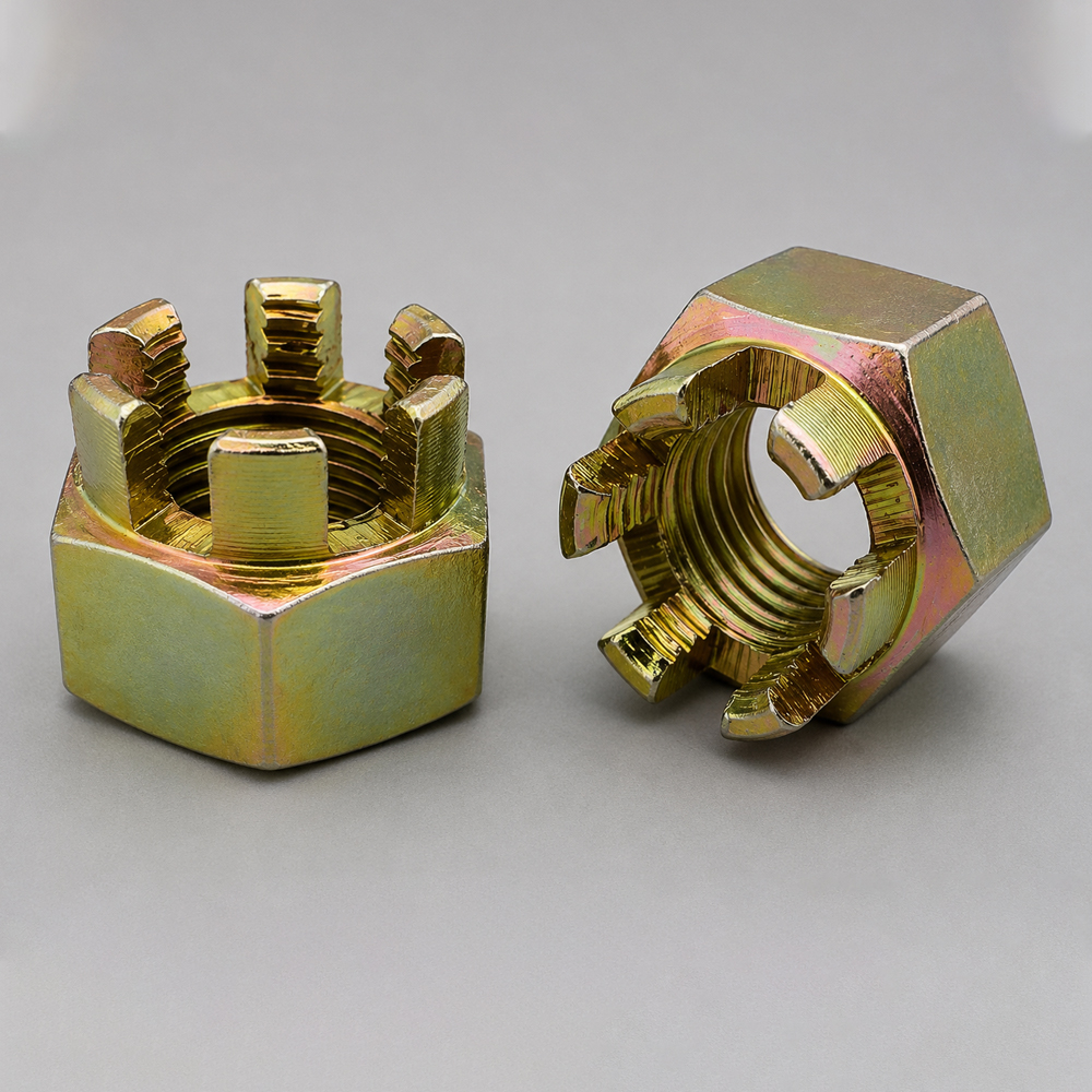 Corrosion Resistant Brass Slotted Hex Nuts