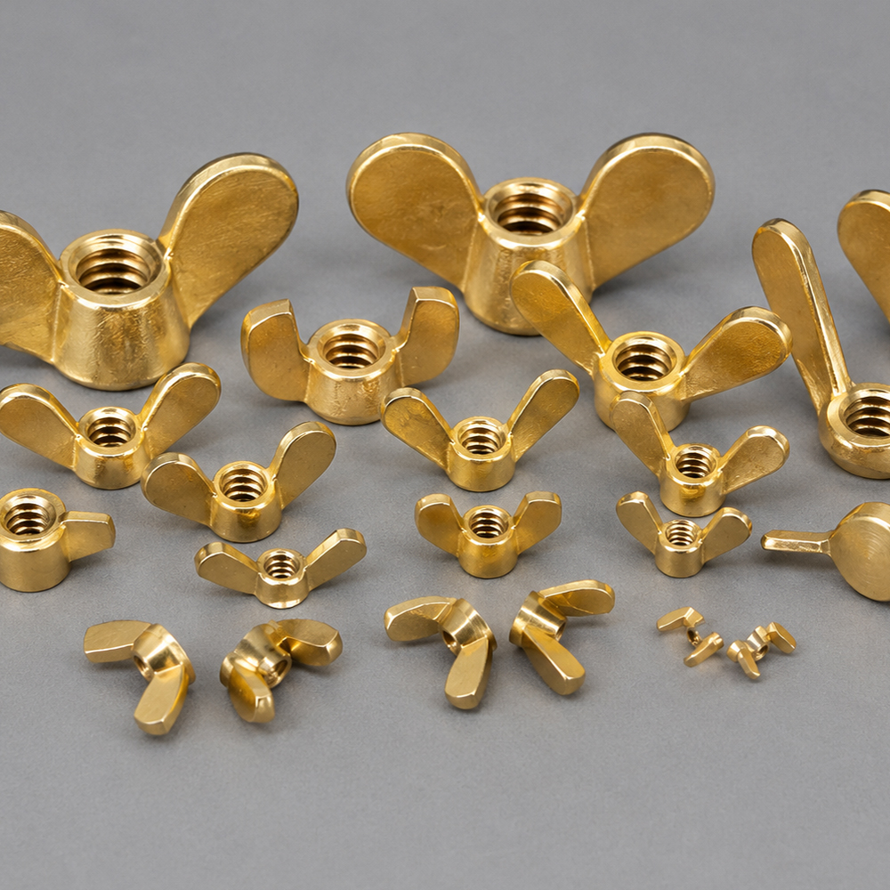 Precision Brass Wing Nuts for Industrial Applications