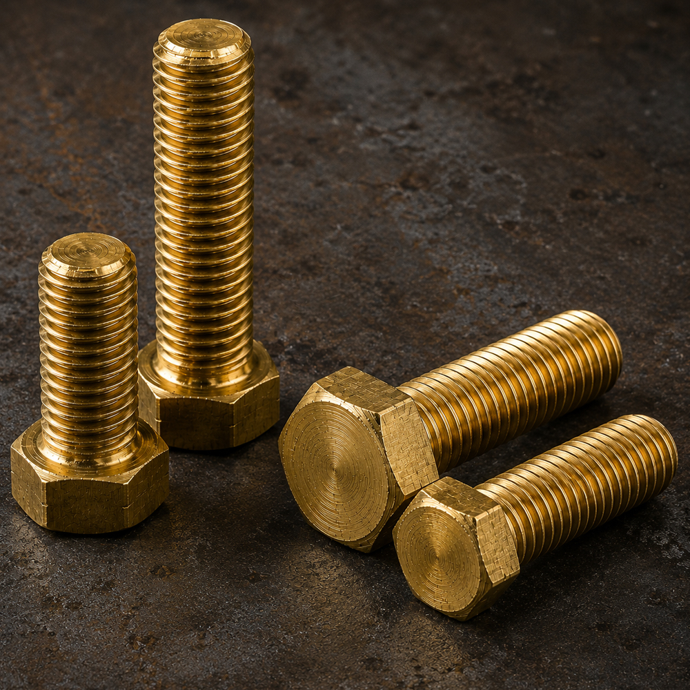 Brass fasteners hex bolt export quality
